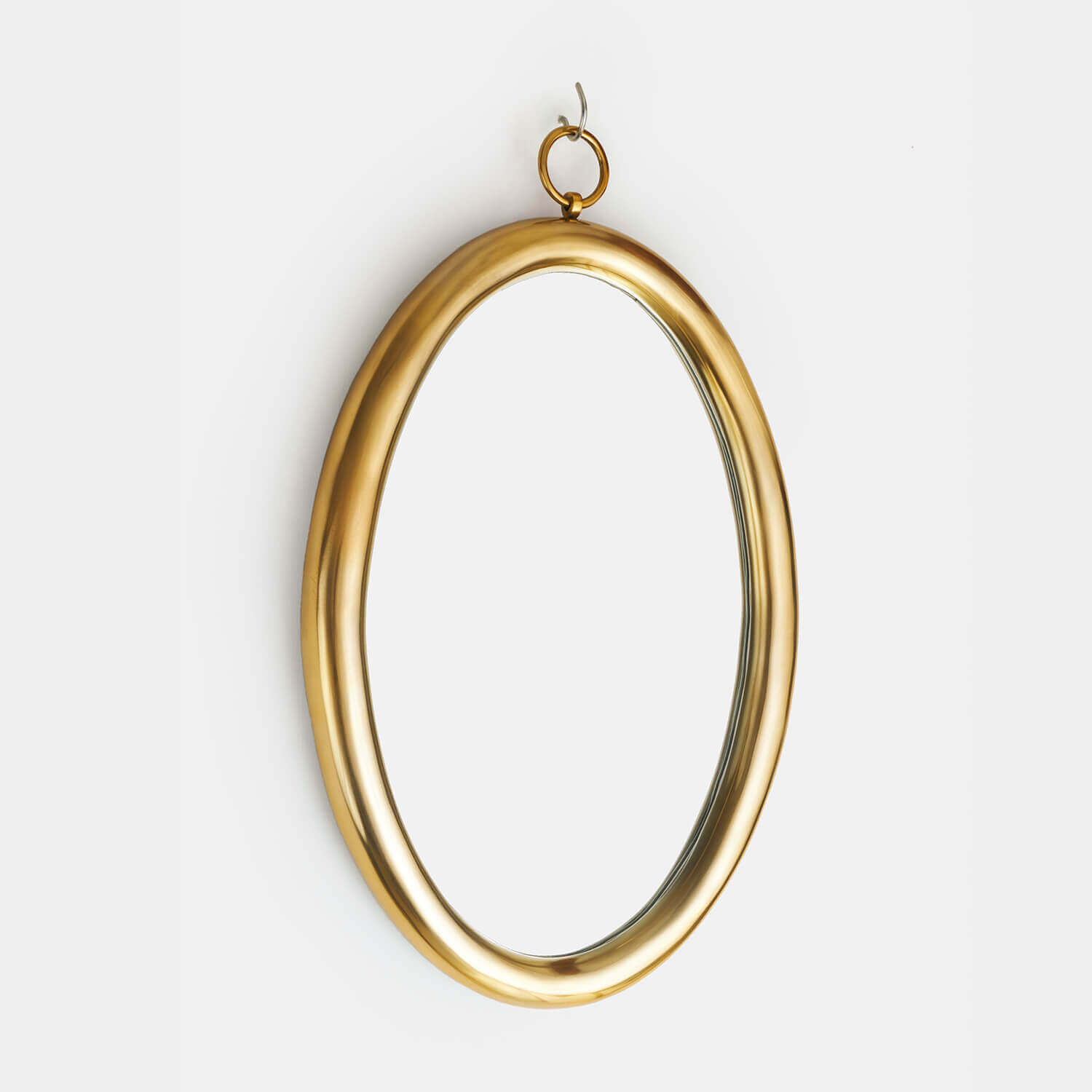 Looking Glass Oval Mirror Topp Brass